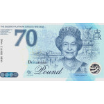 One Banknote Queen Elizabeth II - Platinum Jubilee 70 jaar